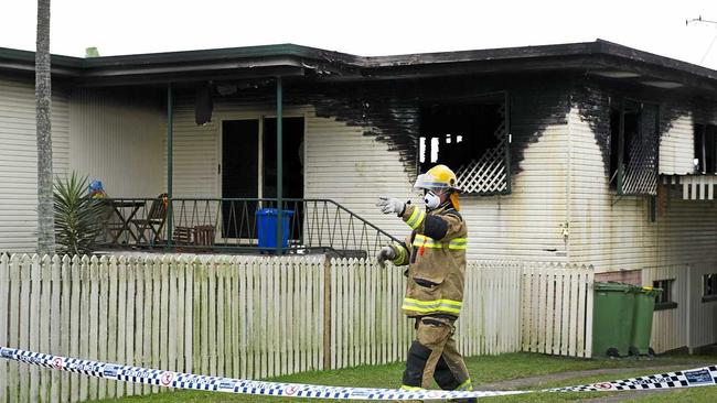 Fire fighters who rescued a 12 year old girl from this burning home in the early hours of this morning have been praised for their bravery. Picture: Renee Albrect