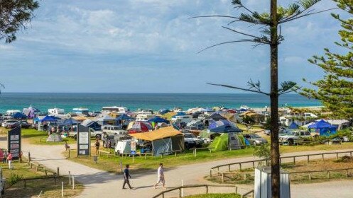 The Rapid Bay campground, which can accommodate up to 900 people at once.