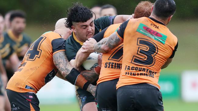 Lathan Hutchison-Walters in action for Wyong. Picture: Sue Graham