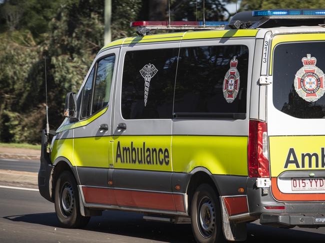 Generic ambulance, QAS, Queensland Ambulance Service, emergency services, Thursday, August 29, 2024. Picture: Kevin Farmer