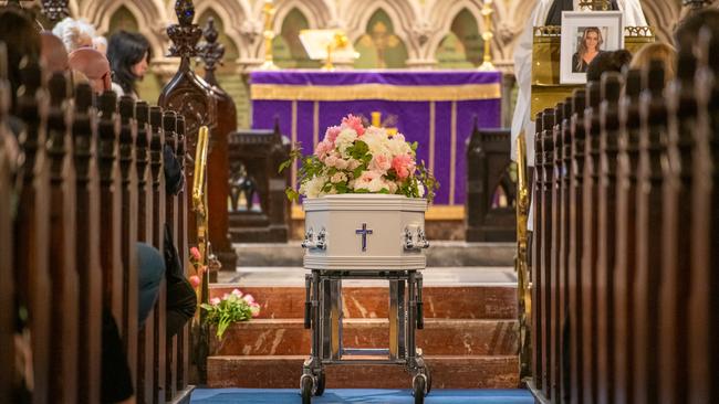 The service inside St Mark’s Church at Darling Point. Picture: Thomas Lisson