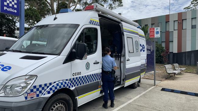 A mobile command centre set up on Wednesday morning, February 8. Picture: Janine Watson.