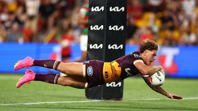 Reece Walsh stole the show for the Broncos, burning the Bunnies with two stunning tries/ Picture: Getty Images