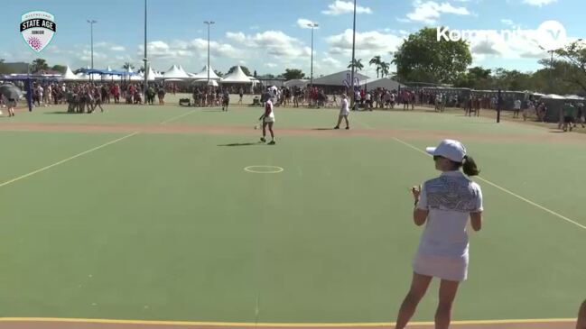 Replay: Netball Queensland Junior State Age Titles Day 1—QC Netball Black v Redlands 12B (U12)