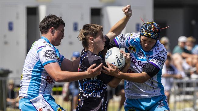 U15s boys Koori Knockout grand final, Mindaribba Warriors vs Campbelltown Ghosts. Picture: Andrea Francolini