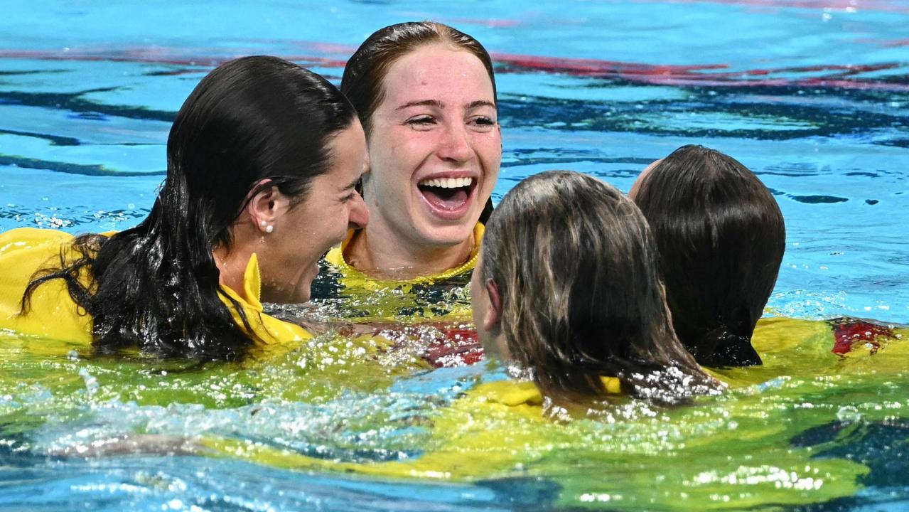 Our swimmers won medals galore at the Paris Olympics.