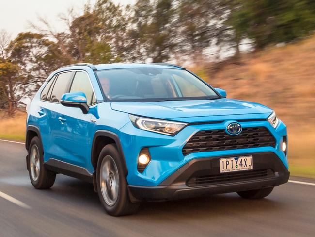 Photo of the Toyota RAV4 at 2019 Car of the Year. Picture: Thomas Wielecki.