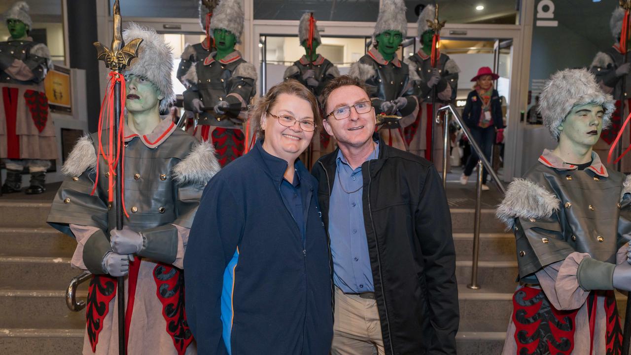 Janine Wilkins and Brett Wilkins at the Aquinas College Wizard of Oz Musical at HOTA. Picture Steven Grevis (The Pulse with Portia Large).