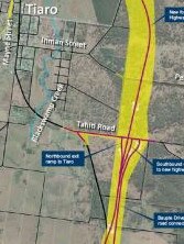 A Transport Department spokesman said the Bauple community had been part of extensive consultation over the plans for the Tiaro Bypass and how traffic will access the highway from the township.