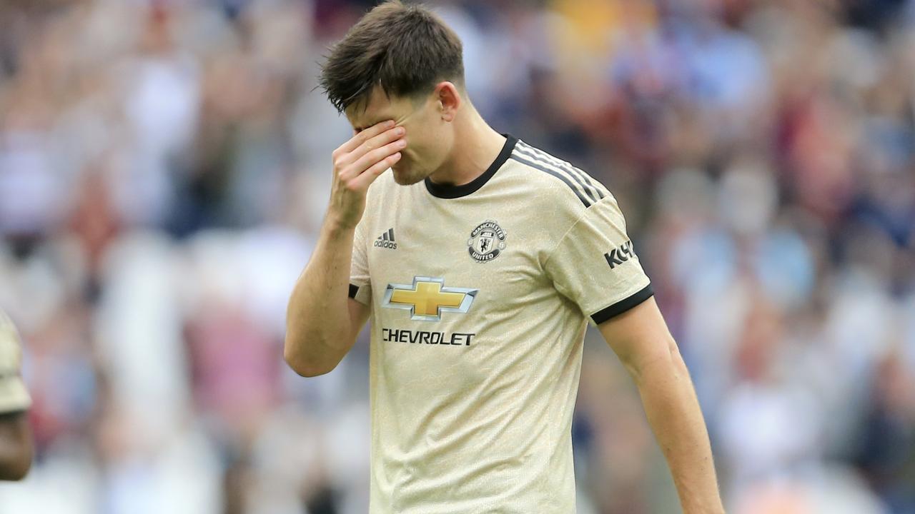 Manchester United defender Harry Maguire after his team’s 2-0 loss to West Ham.