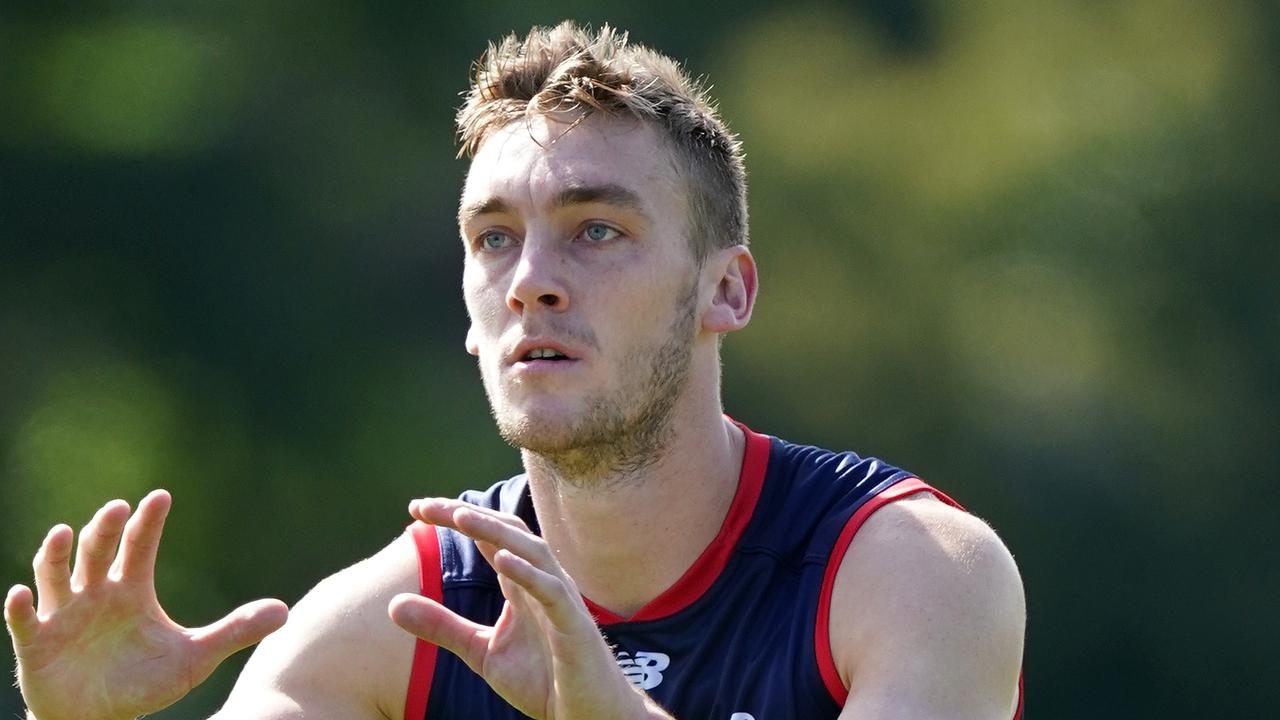 Delisted Melbourne player Oscar McDonald is training with Carlton. Picture: Sean Garnsworthy