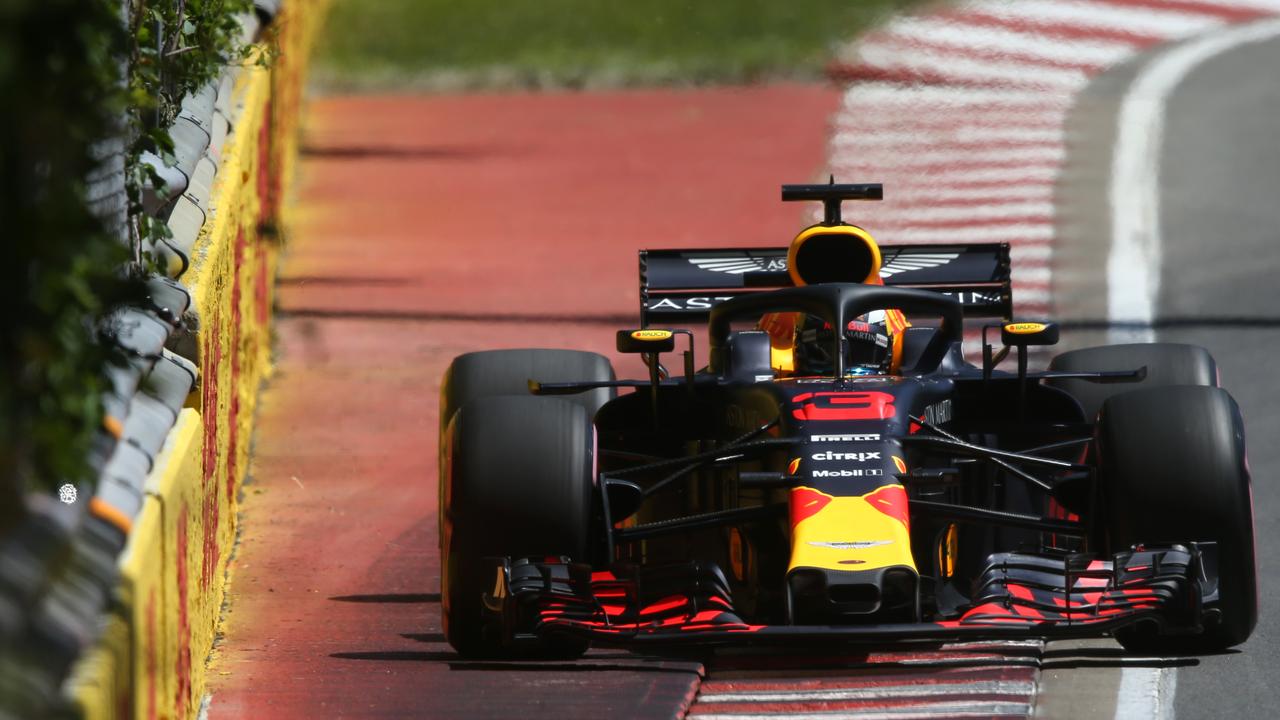 Daniel Ricciardo on track during qualifying for the Canadian Formula One Grand Prix.
