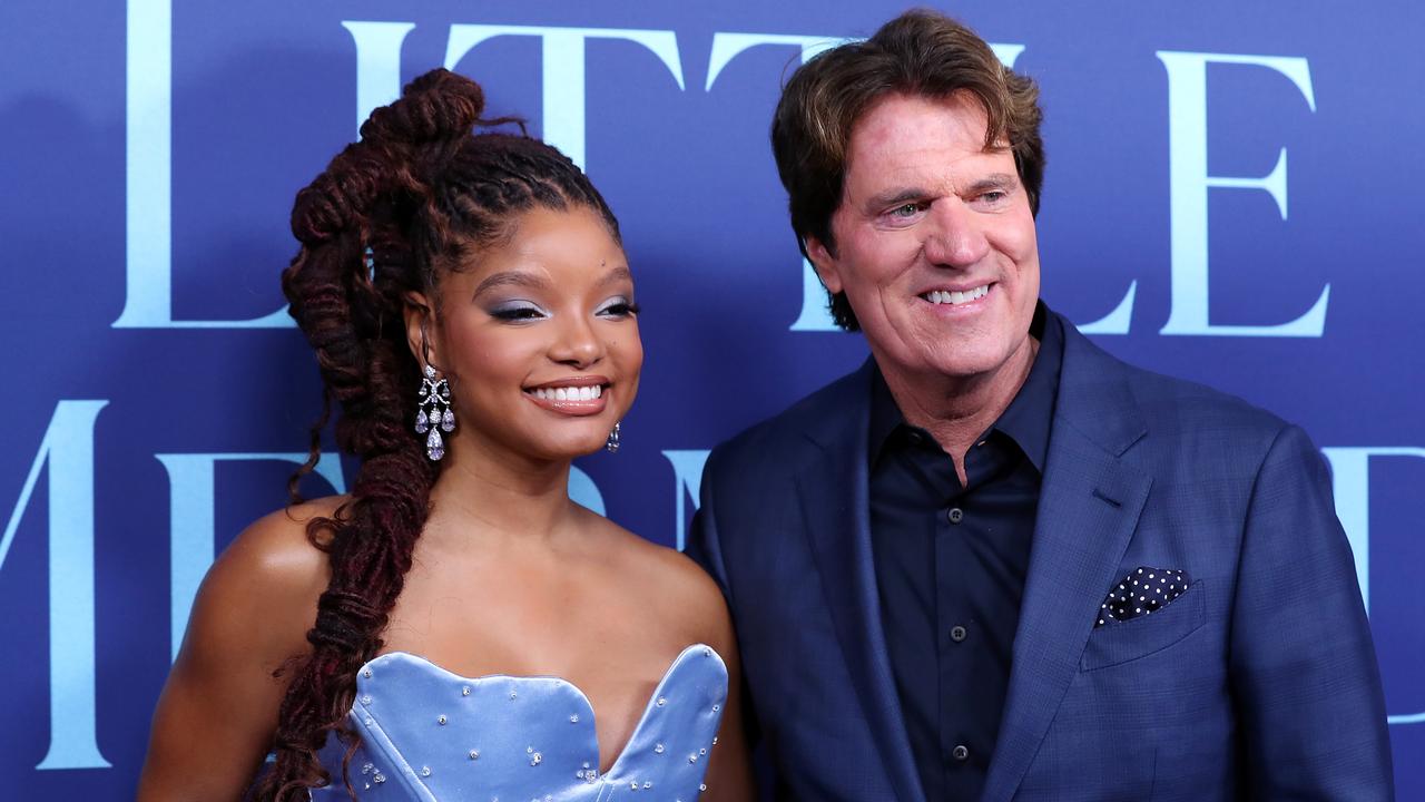 Halle Bailey and Rob Marshall at the Australian premiere of The Little Mermaid in Sydney this week. Picture: Lisa Maree Williams/Getty Images