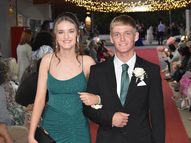 Taia Barrett and Nick Garvin at Assumption College Warwick formal