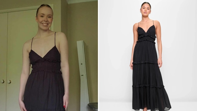 Target's Strappy Tiered Maxi Dress ($70). Image: Supplied.