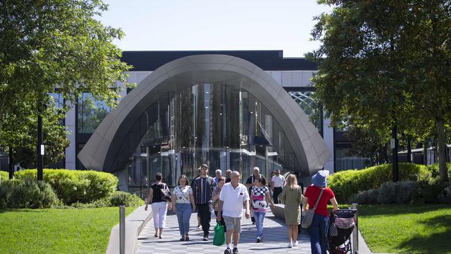 Eastland’s main entrance from the Town Square food hub. Picture: Wayne Taylor