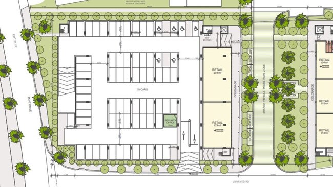 The floorplan of the proposed development. Photo: Access Town Planning Consultants