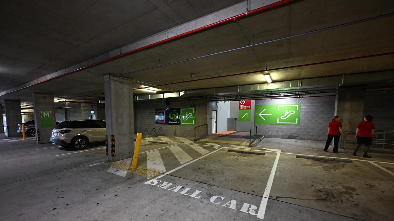 The carpark at Town Square Redbank Plains Shopping Centre. Picture: Lyndon Mechielsen/Courier Mail