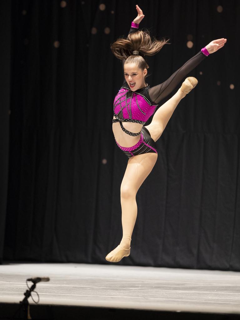 Southern Tasmanian Dancing Eisteddfod, Florence Palmer (HOD) during the 12 Years Jazz Solo at Wrest Point. Picture: Chris Kidd