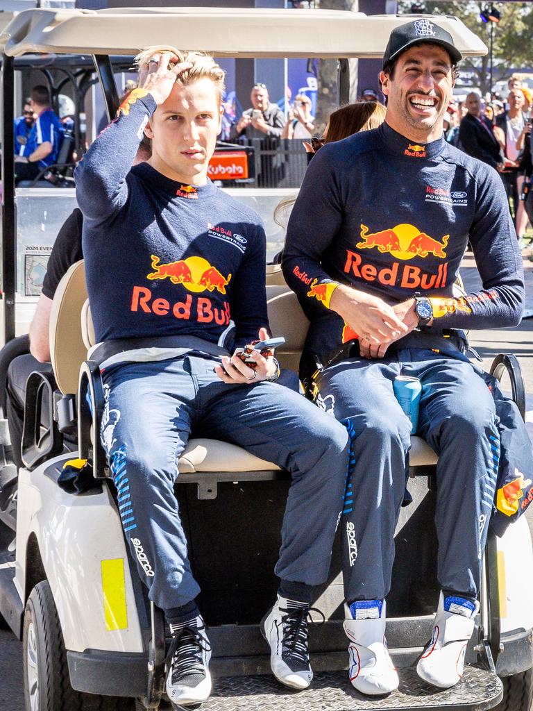 Lawson said Ricciardo never made it feel like they were rivals. Picture: Jake Nowakowski