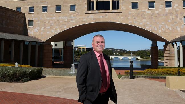 Bond University Vice Chancellor Tim Brailsford said the ceremonies were postponed with “deep regret”. Picture: Regi Varghese.