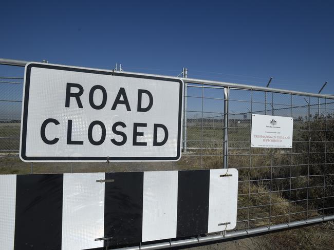 A parcel of Commonwealth-owned land the Victorian state government wants to use as a quarantine facility for overseas passengers. Picture: NCA NewsWire/Andrew Henshaw