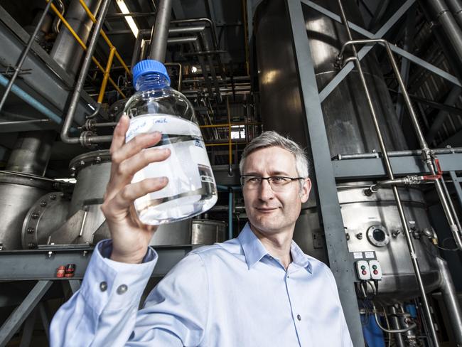 Queensland University of Technology Professor Robert Speight at the Mackay Renewable Biocommodities Pilot Plant at Racecourse Mill. Picture: Contributed