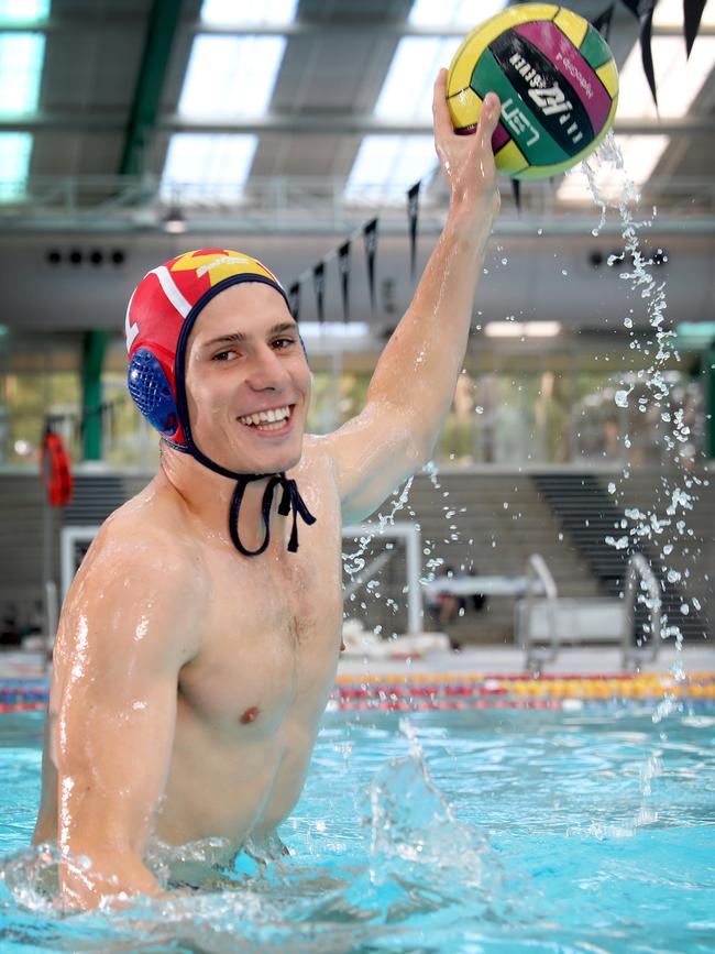 Adelaide Jets captain and former Old Ignatians star Joey Parnis has the chance to cement a spot in the national water polo side. Picture: Dean Martin