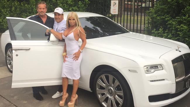 Mark Bouris, Jeff Fenech and his wife Suzee travelled to the Gallen-Hopoate fight in style.