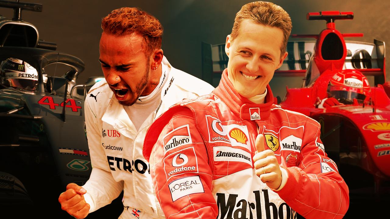 Lewis Hamilton is surpassing Michael Schumacher's most dominant period at Ferrari.
