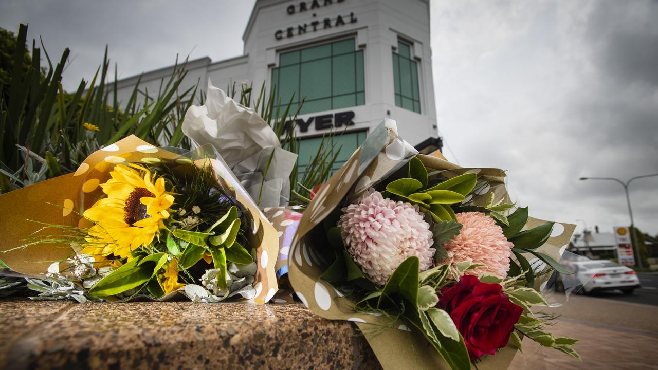 The Chronicle is encouraging residents to leave flowers to honour Robert Brown who died as result of injuries suffered in an alleged robbery outside Grand Central. Picture: Kevin Farmer