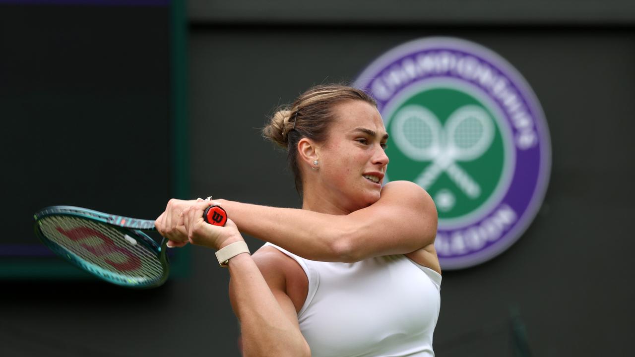 Groundstrokes were fine, serving was not. Photo by Clive Brunskill/Getty Images