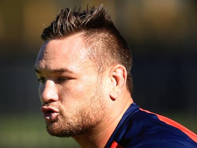 Jared Waerea-Hargreaves during Roosters training at the lakeside oval Moore Park. pic Mark Evans. pic Mark Evans