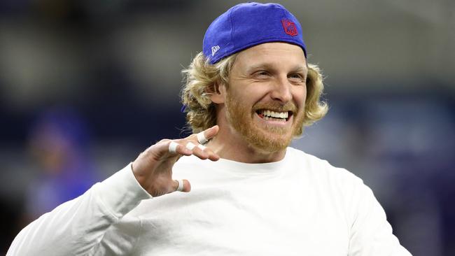 ARLINGTON, TEXAS - NOVEMBER 28: Cole Beasley #10 of the Buffalo Bills before a game against the Dallas Cowboys at AT&T Stadium on November 28, 2019 in Arlington, Texas. (Photo by Ronald Martinez/Getty Images)