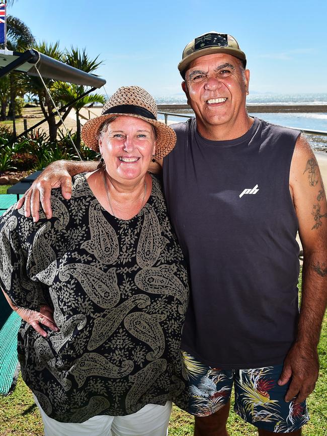 Laurel and Pete Clothier pictured at Rollingstone Beach Front Resort. Picture: Shae Beplate.