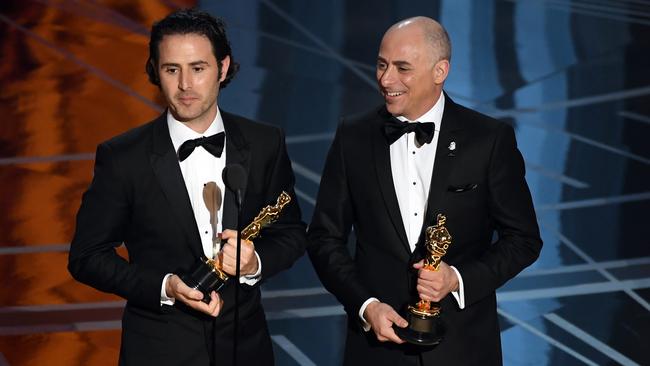 Director Alan Barillaro, left, and producer Marc Sondheimer. Picture: Getty