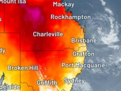 Ex Tropical Cyclone Seth is contributing to muggy and unstable weather over easter Australia. Picture: Bureau of Meteorology