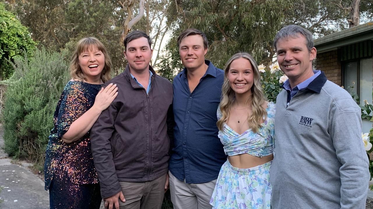 Naracoorte woman Amanda Wardle with her sons Nathan and Tom, her daughter Lucy, and her husband Leon. Picture: Supplied
