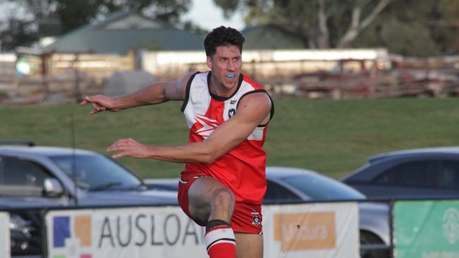 Robinvale-Euston's Ricardo Liparota has been one of the leading goalkickers in the competition. Picture: Glenn Milne