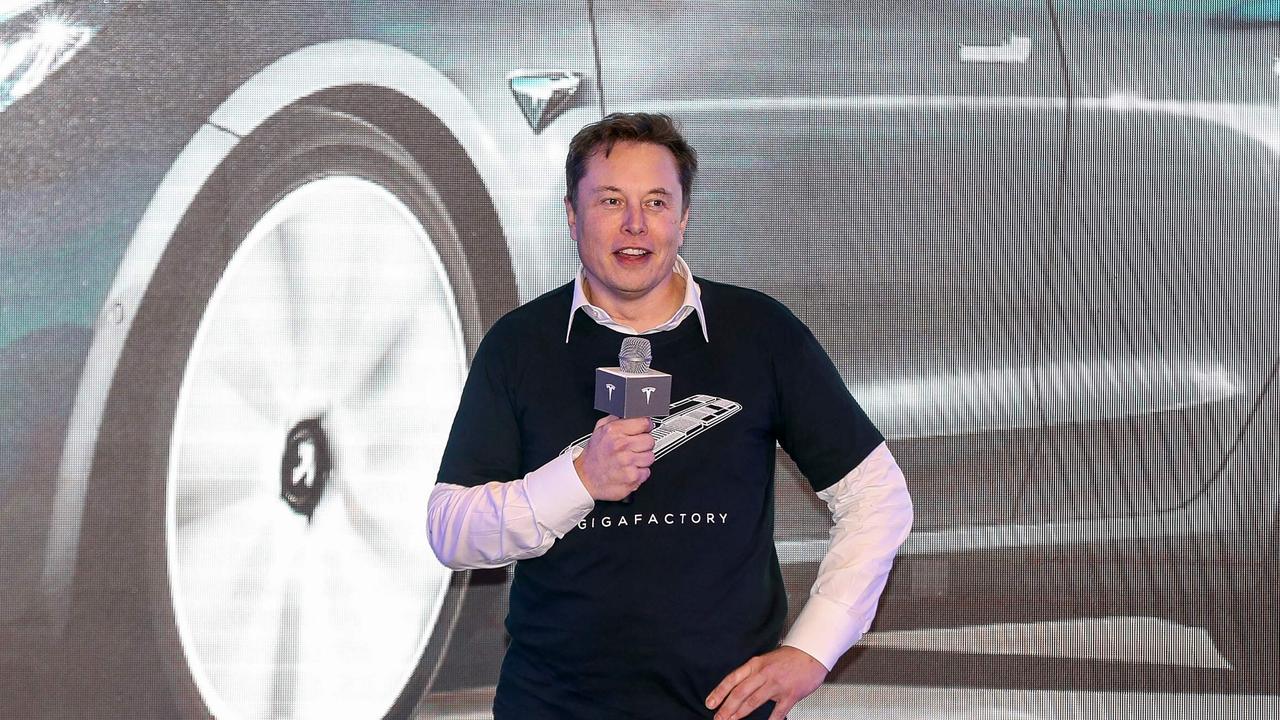 Tesla co-founder Elon Musk keeps adding to his billions as Tesla soars in value. Picture: STR/AFP