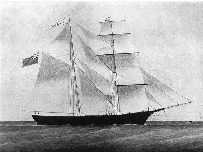 UNDATED : Two-masted brig Mary Celeste in undated image from book "Mary Celeste: The Odyssey of an Abandoned Ship", which was found near Azores off coast of Portugal in late 1872 with captain, his family & crew missing.HistoricalShipping