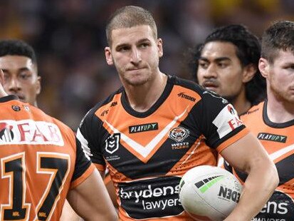 NRL 2023 RD05 Brisbane Broncos v Wests Tigers - Adam Doueihi, Dejection. Picture: NRL Photos