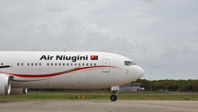 The first Air Niugini Boeing 767 wide body aircraft to depart Cairns for Hong Kong in 2019. Picture: PETER CARRUTHERS