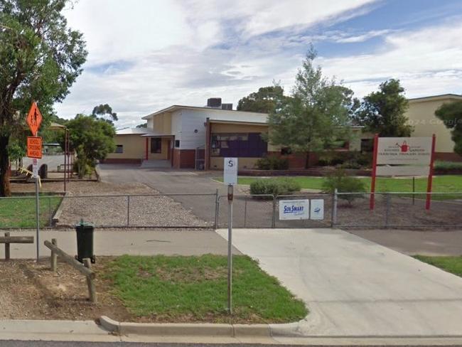 Police are investigating after two men were bashed outside of a Wangaratta Primary School on White St. Picture: Google Maps.