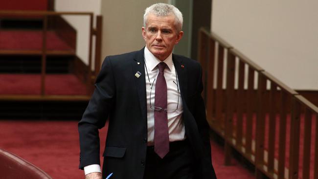 One Nation Senator Malcolm Roberts in the Senate in Parliament House in Canberra. Picture: Gary Ramage