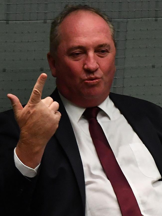 Former Nationals leader Barnaby Joyce. Picture: Getty Images