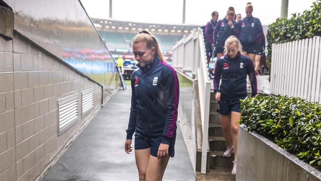 England never got the chance to push for a final spot after their semi-final was washed out.