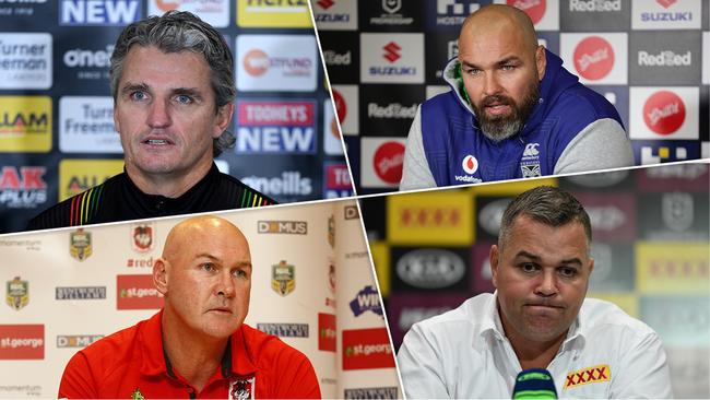 (Clockwise from top left) Penrith's Nathan Cleary, New Zealand's Todd Payten, Brisbane's Anthony Seibold and St George Illawarra's Paul McGregor.
