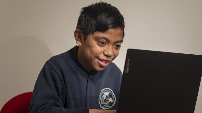 Where necessary, students should be given a digital device to help access learning programs. Picture: Daniel Pockett.