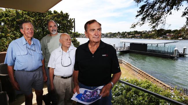 Drummoyne residents Peter Stitt, Moe Wick, Dr Malcolm Wong and Alex Stitt / Picture: Toby Zerna